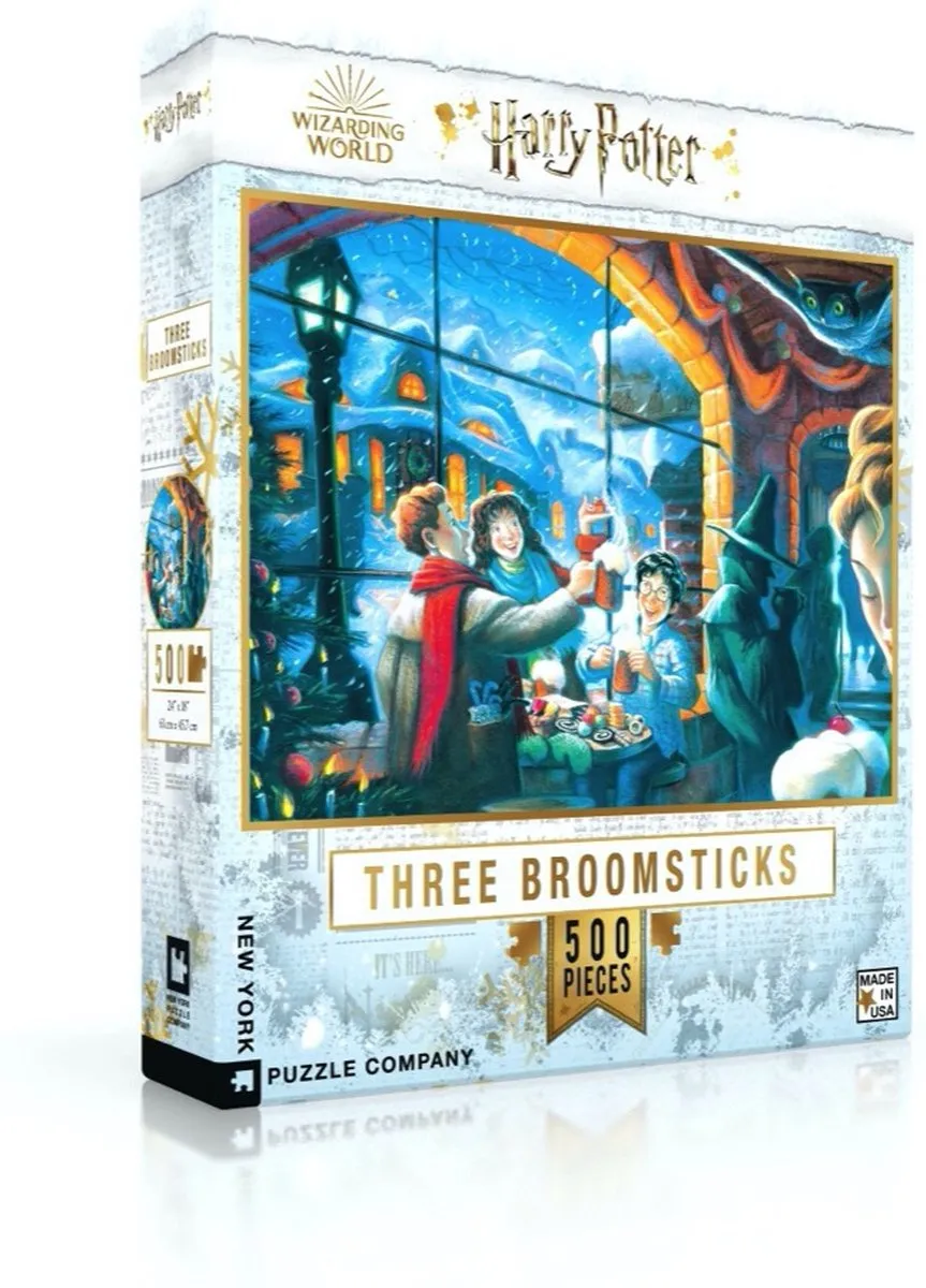 The New York Puzzle Company Three Broomsticks Puzzel 500 Stuks - Multi