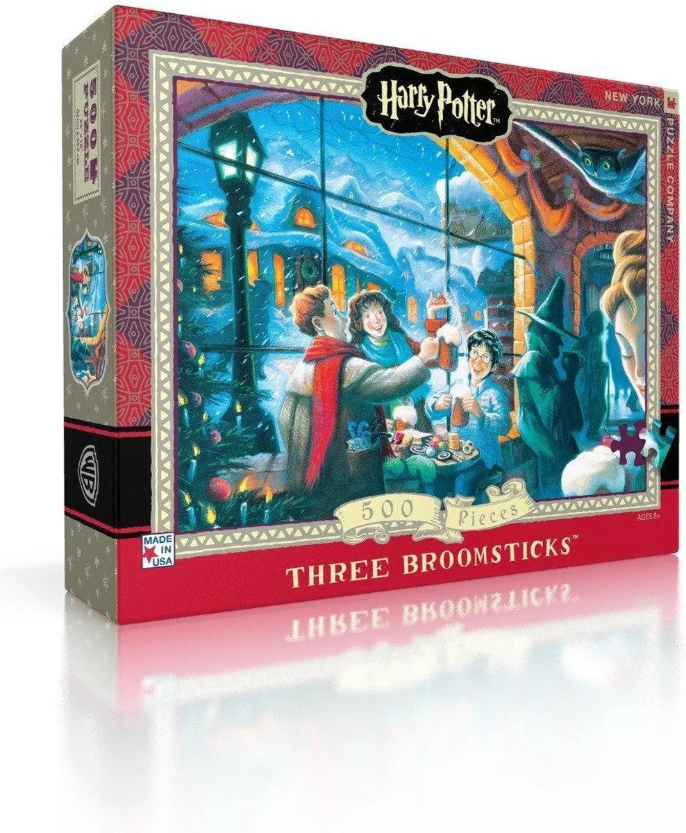 The New York Puzzle Company Three Broomsticks Puzzel 500 Stuks - Multi