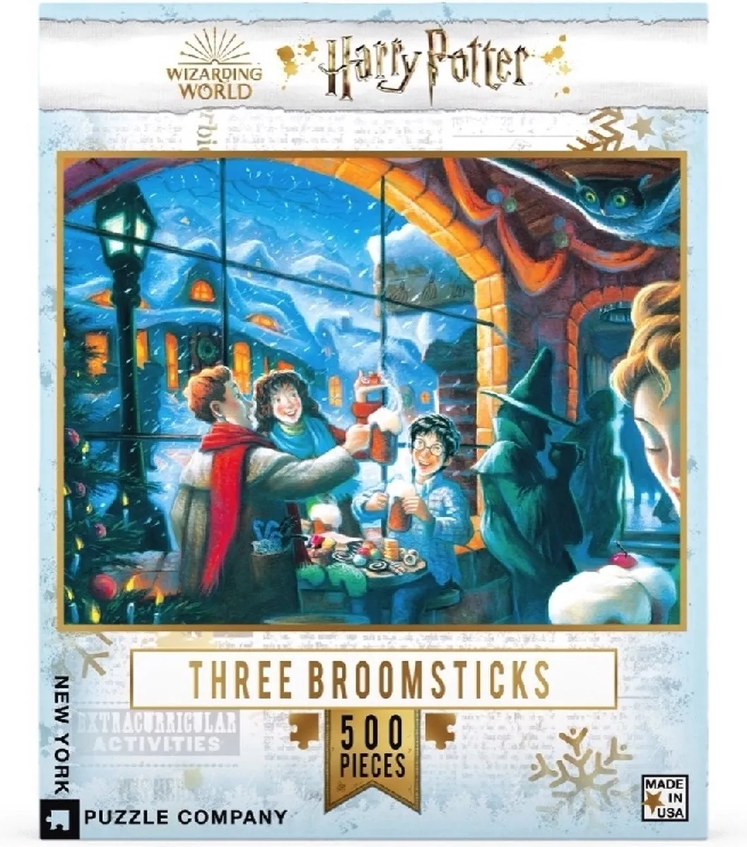 The New York Puzzle Company Three Broomsticks Puzzel 500 Stuks - Multi