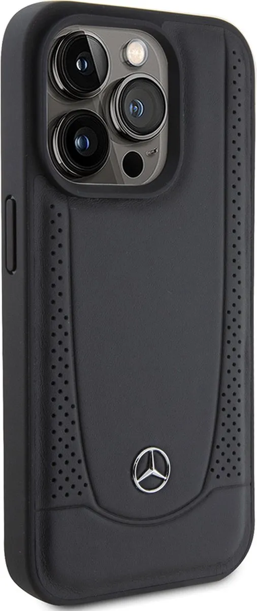 Mercedes-Benz iPhone 15 Pro Max Hoesje - Effen Zwart