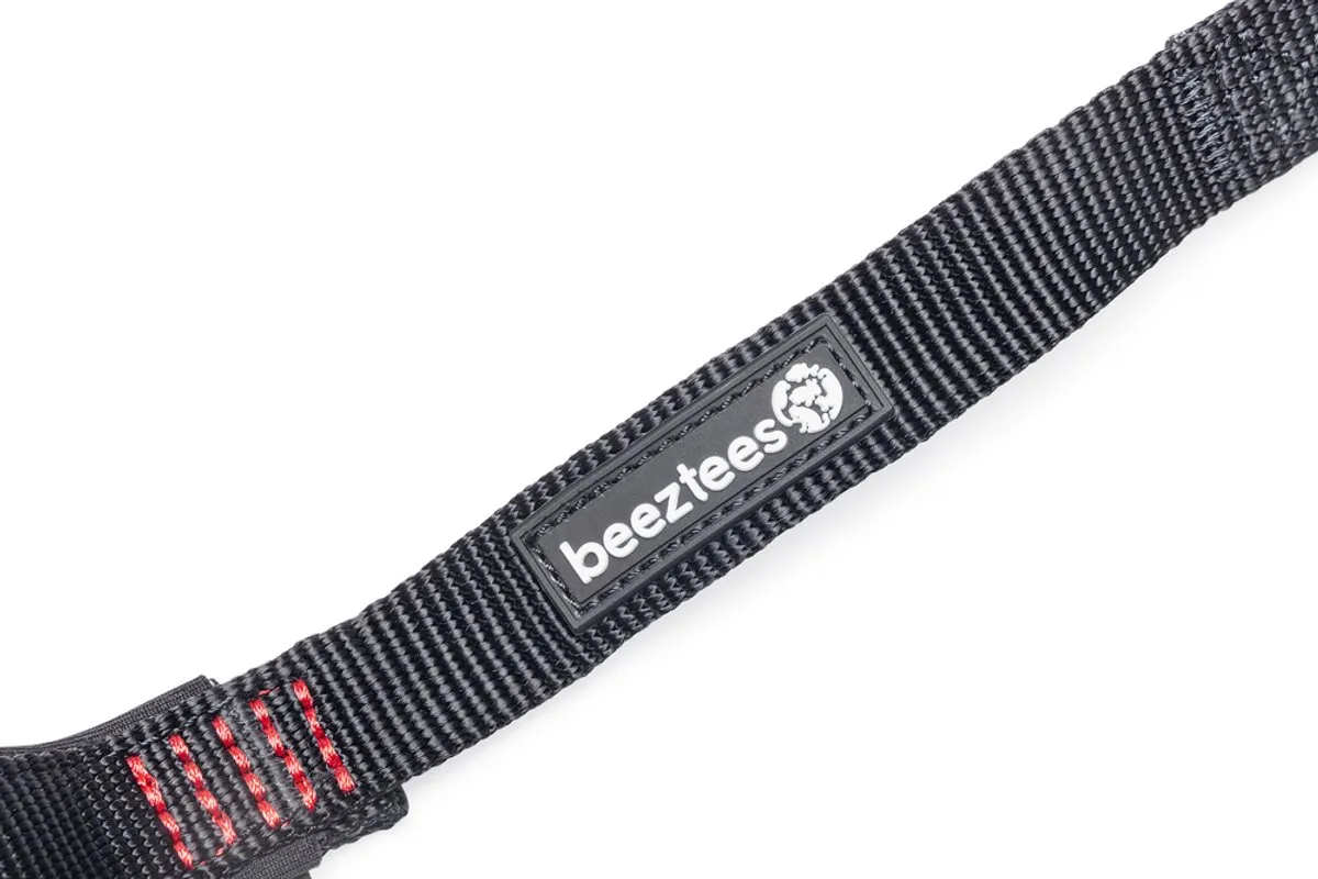 Beeztees Parinca Premium Elastische Looplijn - 120cm x 20mm Zwart - afbeelding 2 van 6