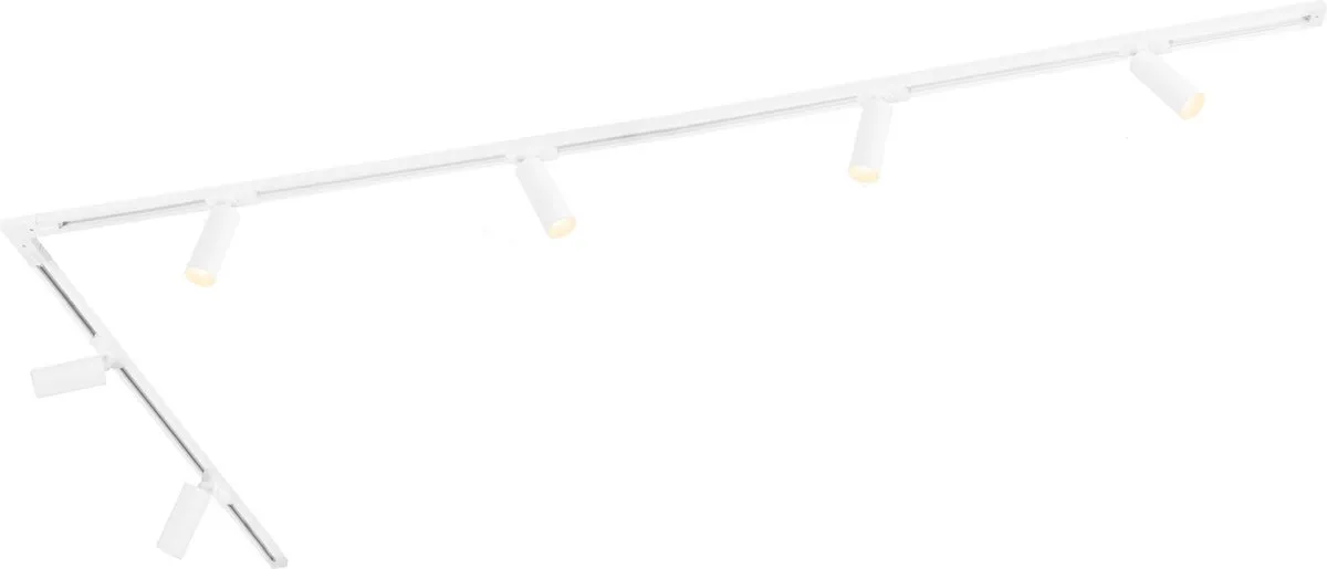 Ledvion LED Railverlichting 3M 8 Spots - Dimbaar GU10 Wit