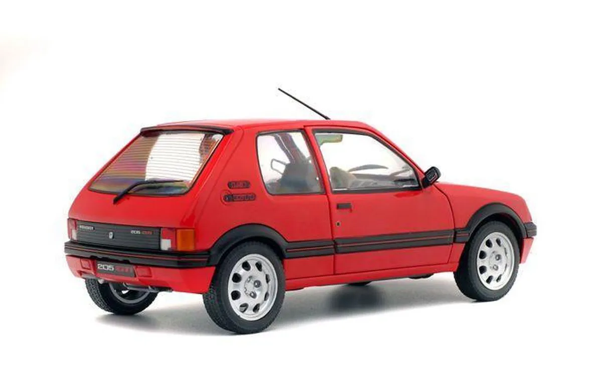Peugeot 205 GTI MK1 Solido 1:18 - Rood - afbeelding 2 van 6