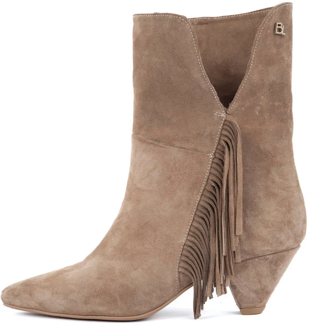 Babouche Elsie-2 laarsjes lever / taupe, 38 / 5