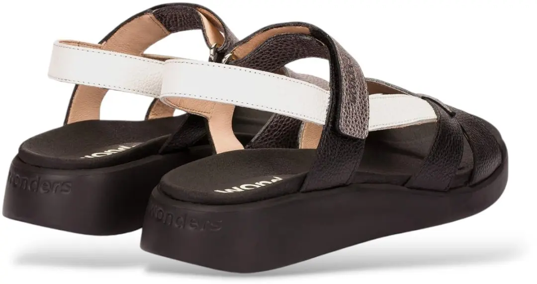 Wonders C-6552 Gekruiste sandalen - Zwart - afbeelding 6 van 6