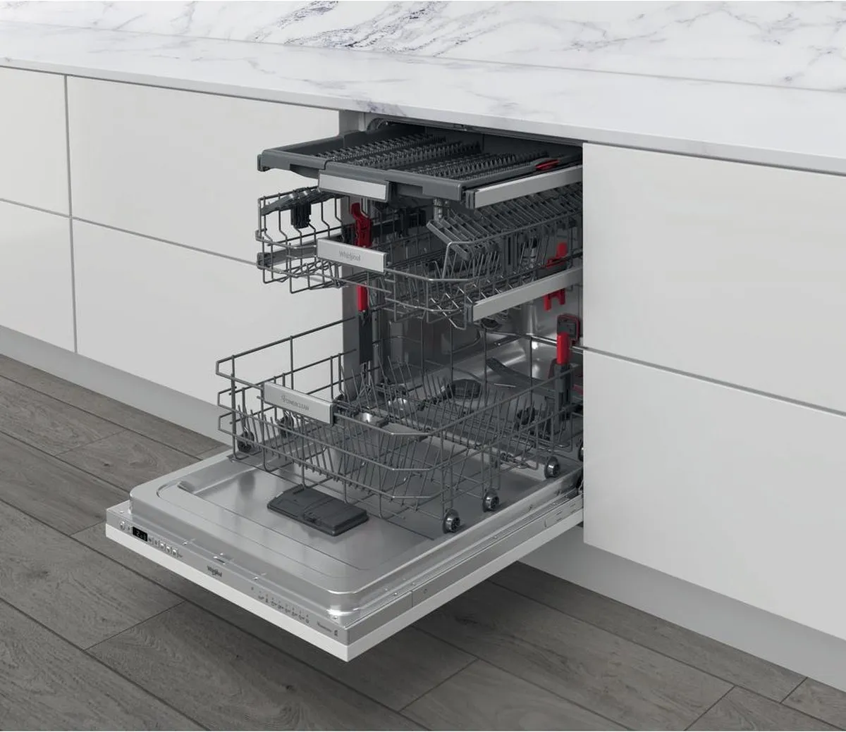 Whirlpool WIO3O26PL Inbouwvaatwasser 14 Couverts - 8 Programma's