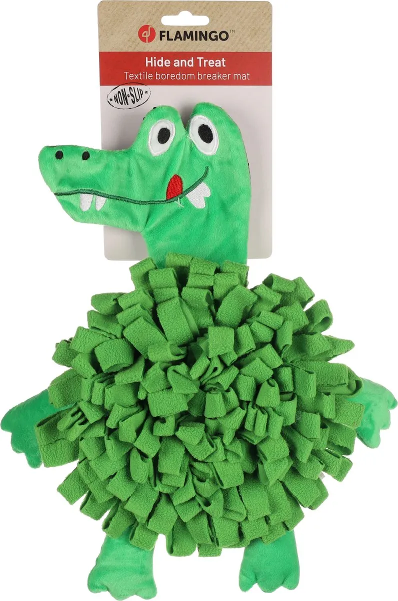Flamingo Snuffelmat Krokodil - Groen