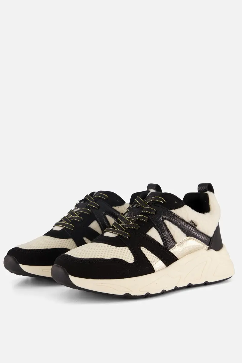 POSH by Poelman Sneakers zwart Synthetisch