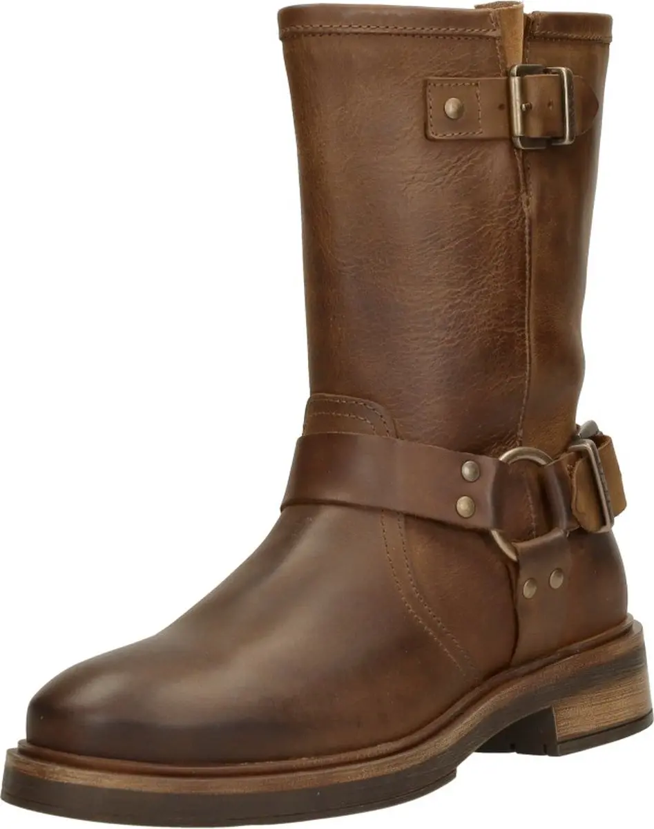 Palpa Vanity Enkellaarsjes Plat - Cognac - Maat 41 - afbeelding 3 van 6