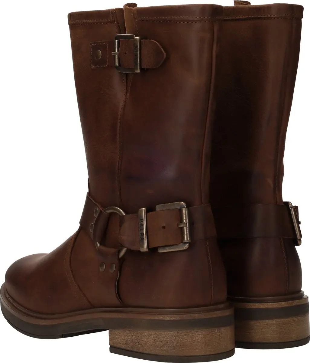 Palpa Vanity Enkellaarsjes Plat - Cognac - Maat 41 - afbeelding 5 van 6