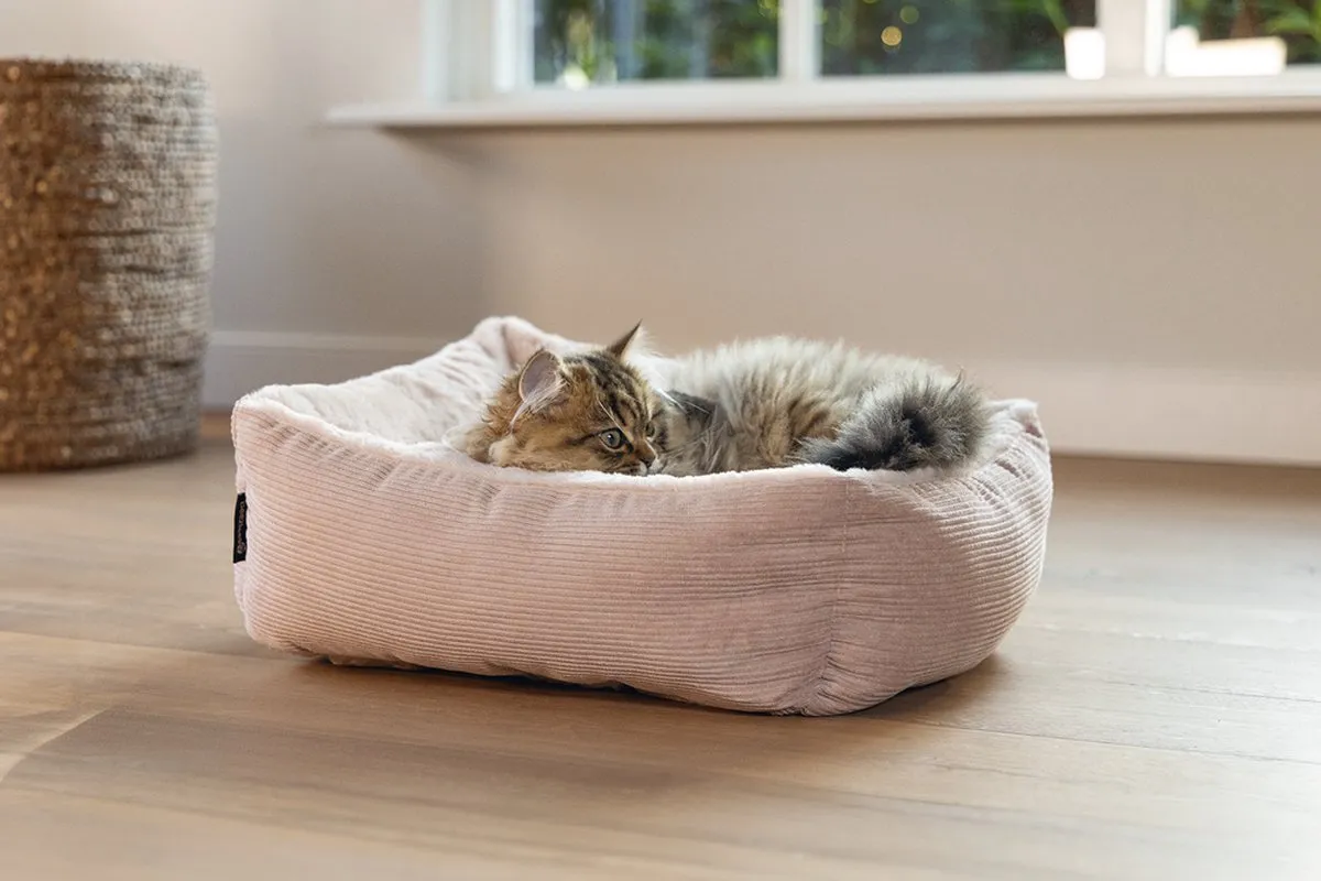 Beeztees Moza Kattenmand - Roze - 48x37x15cm