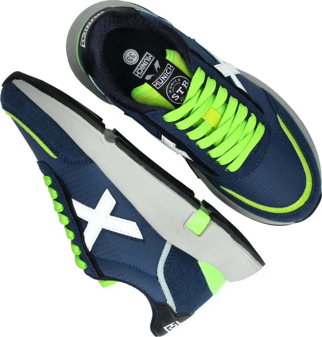Munich Versus Lage sneakers - Jongens - Blauw - Maat 37 - afbeelding 6 van 6