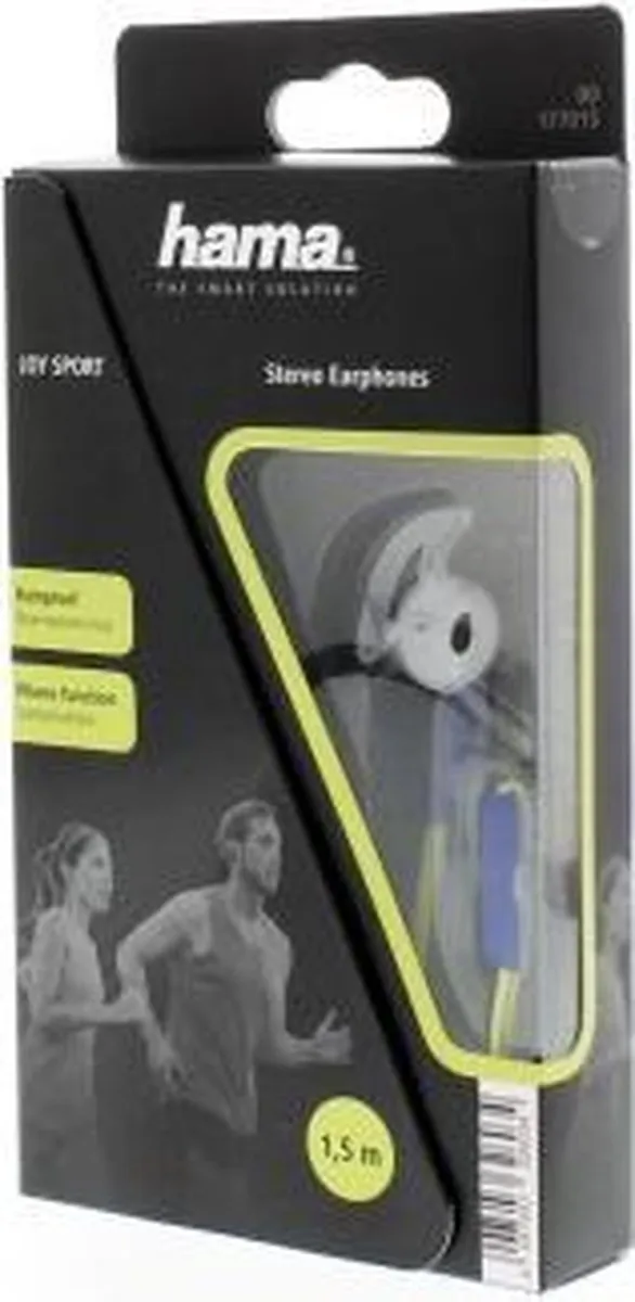 Hama Action Stereo-koptelefoon 177015 - Groen/Blauw - afbeelding 6 van 6