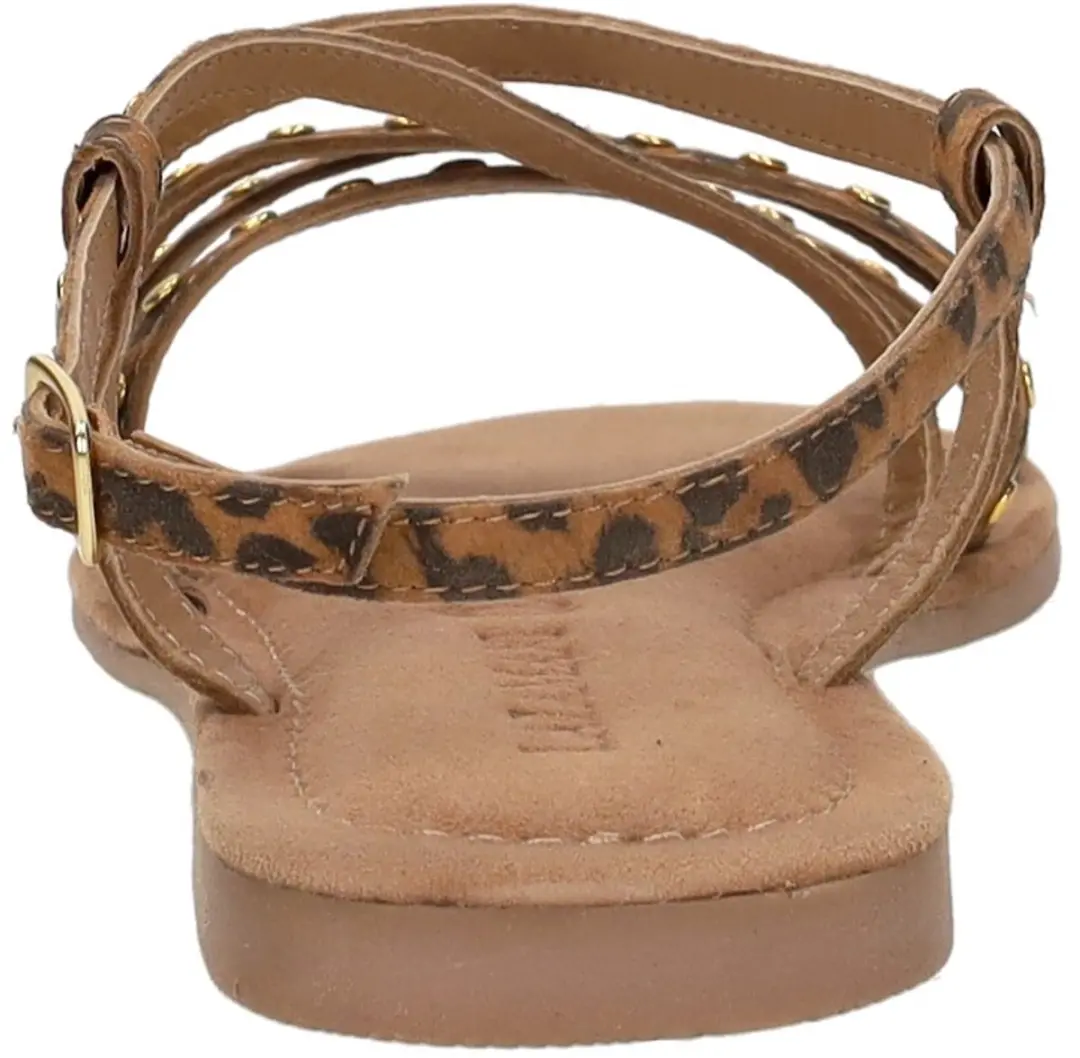 Lazamani - Tova Dames Sandalen Suede Leopard - Maat 40 - afbeelding 5 van 6