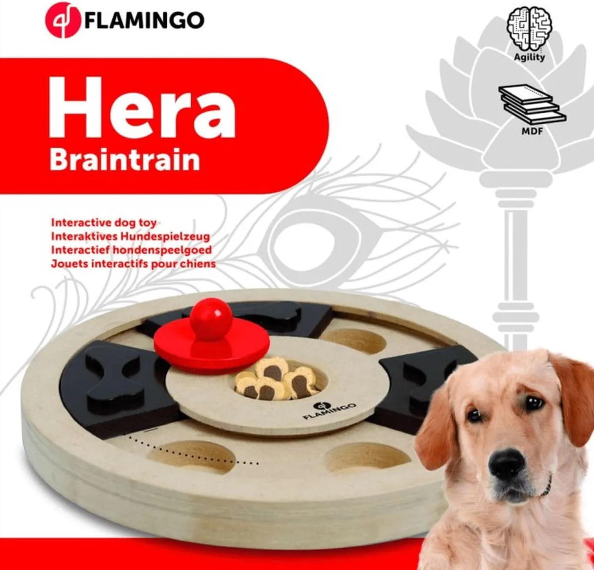 Flamingo Wooden Brain Train Hera - 25cm