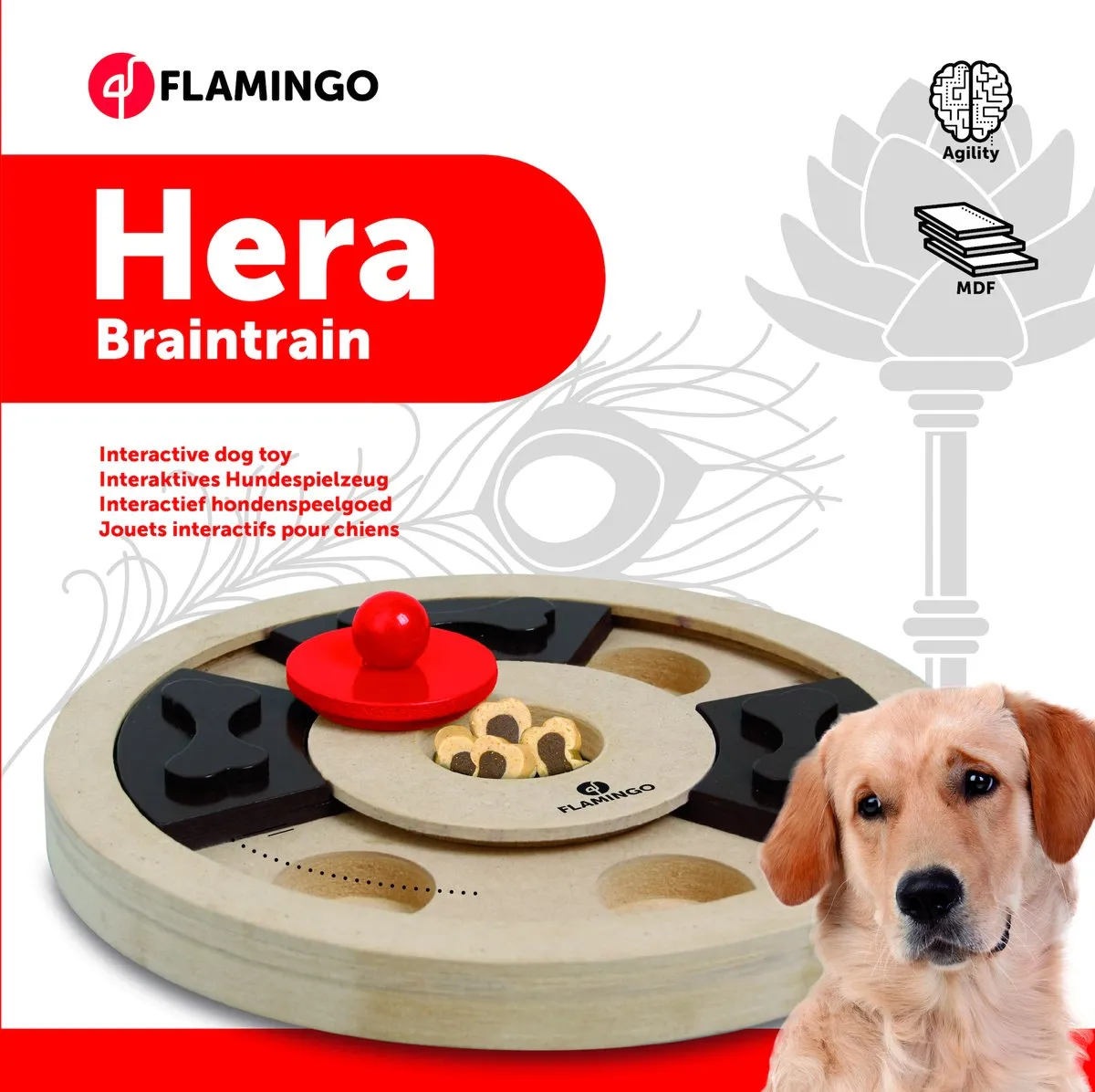 Flamingo Wooden Brain Train Hera - 25cm