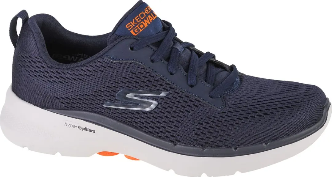 Skechers Go Walk 6 Avalo, Mannen, Marineblauw, Sneakers, maat: 41