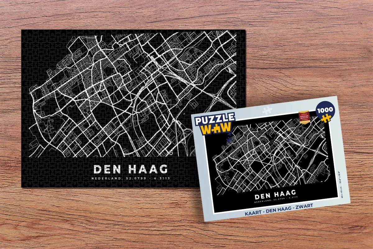 PuzzleWow Den Haag Legpuzzel 1000 Stuks - Multicolor