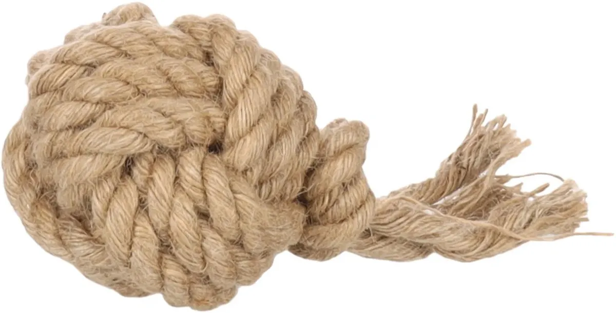 Flamingo Hondenspeelgoed Knoopbal Touw 15cm - Beige
