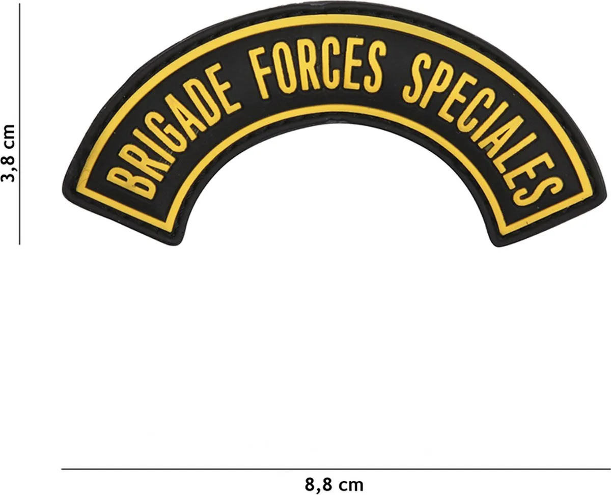 101 Inc Embleem 3D PVC Brigade Forces Spéciales Geel