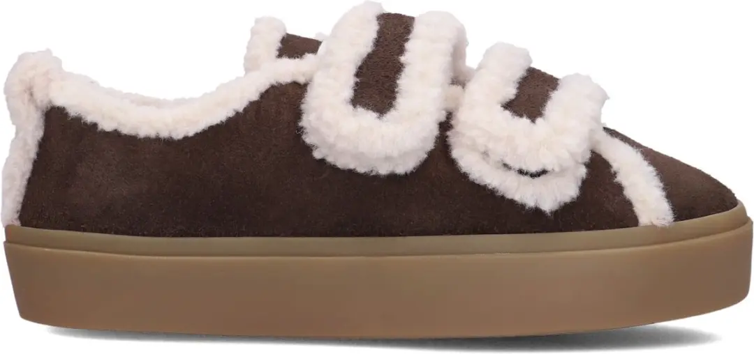 Inuikii Shearling Low Velcro Instappers