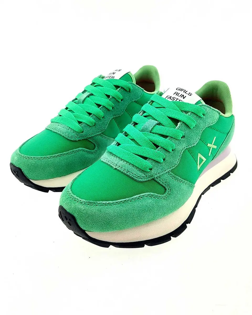Sun68 Ally Solid Nylon Sneakers - Dames - Groen - Maat 37 - afbeelding 5 van 6