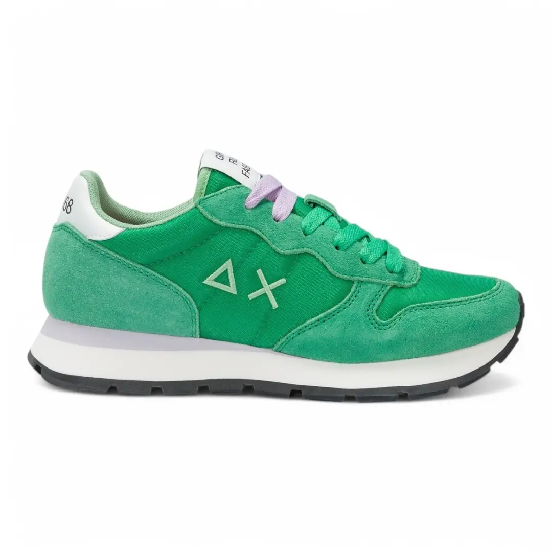 Sun68 Ally Solid Nylon Sneakers - Dames - Groen - Maat 37 - afbeelding 3 van 6
