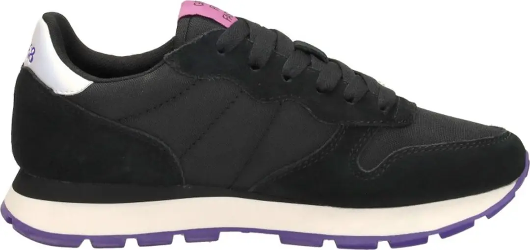 SUN68 Ally Solid Nylon Sneakers Laag
