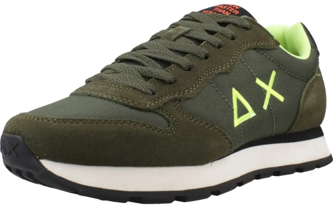 Sun68 Tom Fluo schoenen olijfgroen - afbeelding 3 van 6