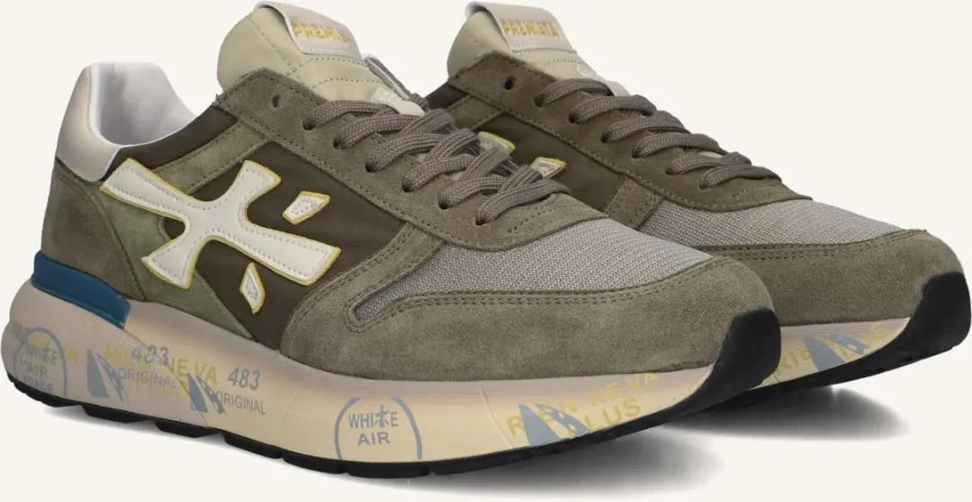Premiata Mick Sneakers Groen 45 - afbeelding 4 van 6