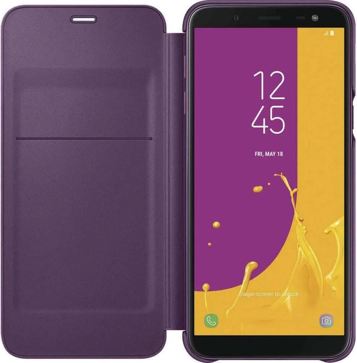 Samsung Flip Wallet J6 - Paars - afbeelding 6 van 6