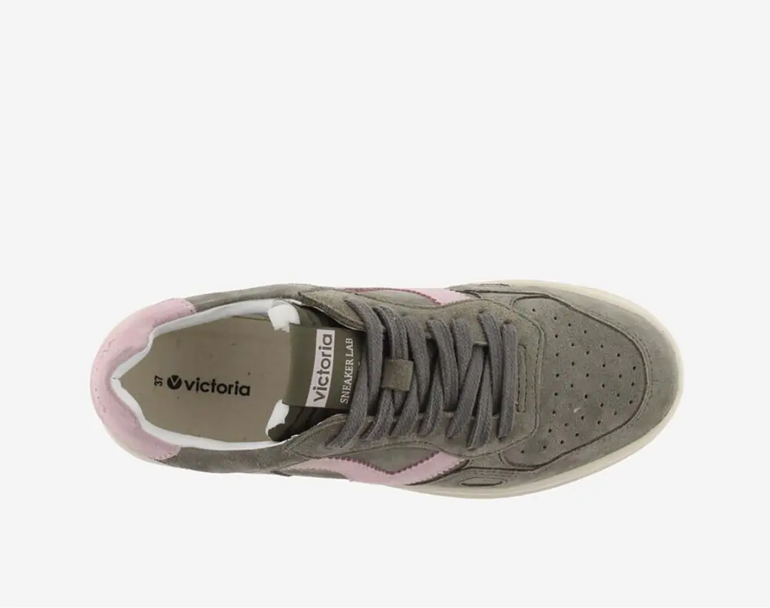 Victoria Seúl Serraje Tweekleurige Sneakers - Bruin - afbeelding 3 van 6