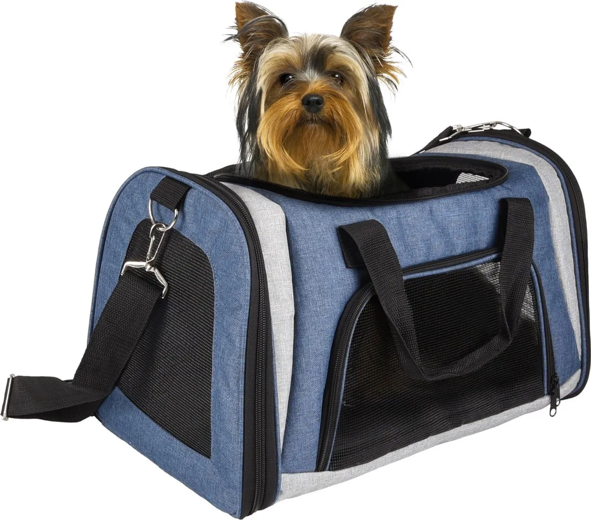 Flamingo Martha Draagtas Honden - Blauw 46x28x28cm
