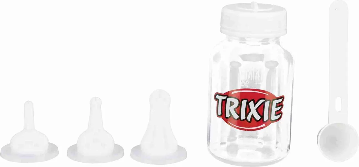 Trixie Zoogfles Set 3x120ml - Transparant/Wit