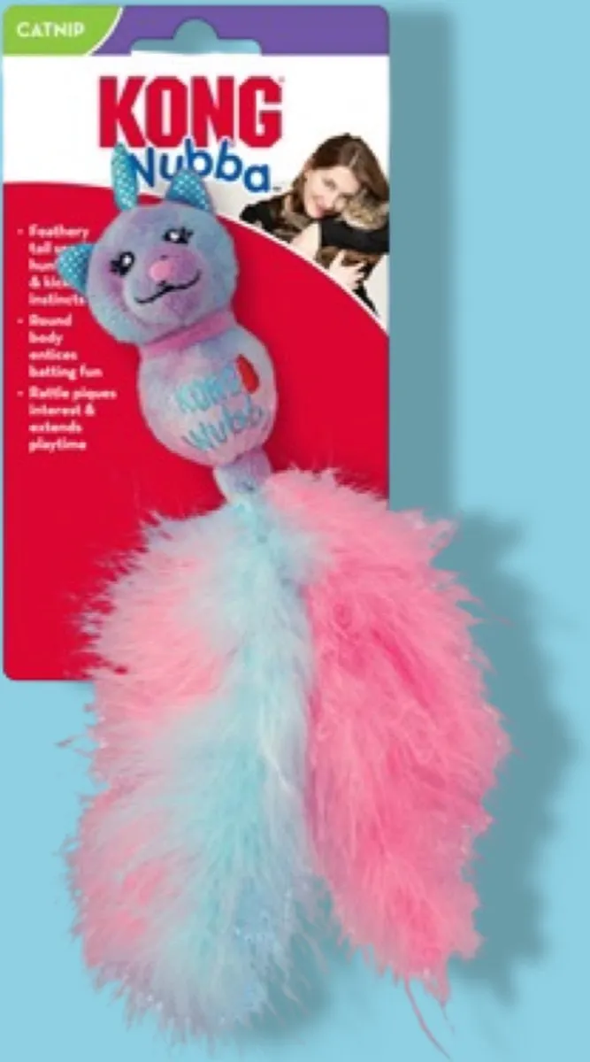 KONG Wubba Caticorn Kattenspeeltje 23cm - Blauw