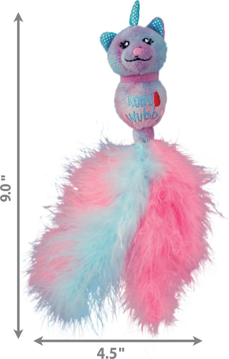 KONG Wubba Caticorn Kattenspeeltje 23cm - Blauw
