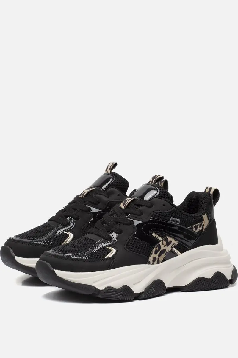 POSH by Poelman Gigi Sneakers zwart Synthetisch - Dames - Maat 38