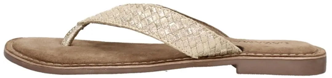 Lazamani Dames Slippers 75.806 Gold - Maat 38 - afbeelding 3 van 6