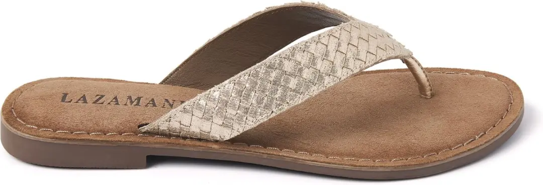 Lazamani Dames Slippers 75.806 Gold - Maat 38 - afbeelding 6 van 6