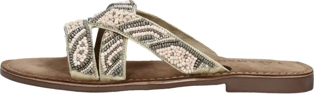 Lazamani Dames Slippers 75.337 Beige - 39 - afbeelding 4 van 6