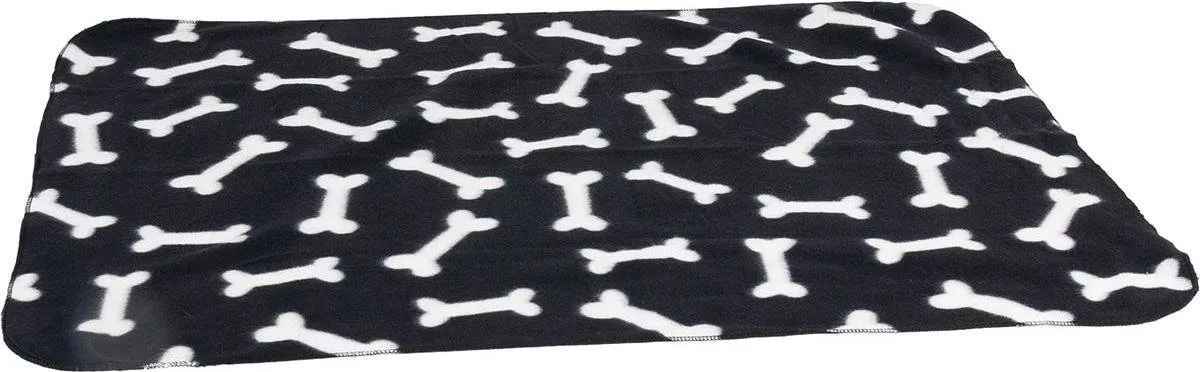 Flamingo Karlie Fleece Hondendeken 100x70cm - Zwart - afbeelding 6 van 6
