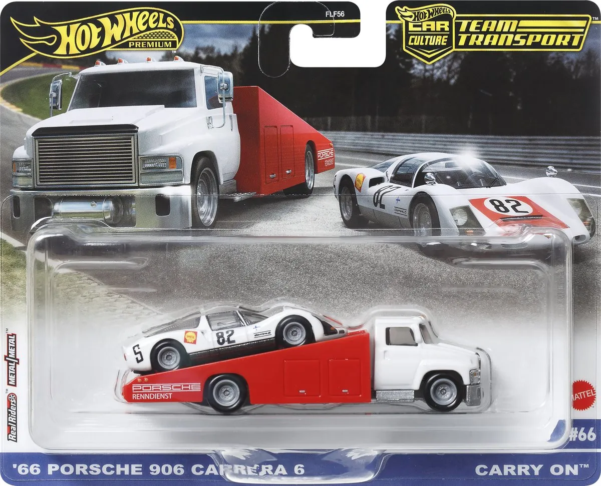 Hot Wheels Team Transport Sauber Mercedes C9 HRV47 - Rood/Wit