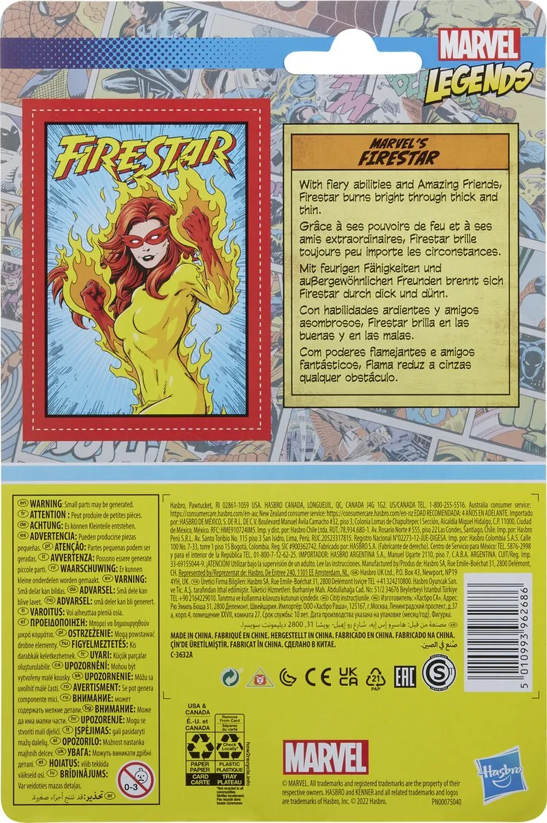 Marvel Legends Firestar F38225X0 Speelfiguur - Multikleur