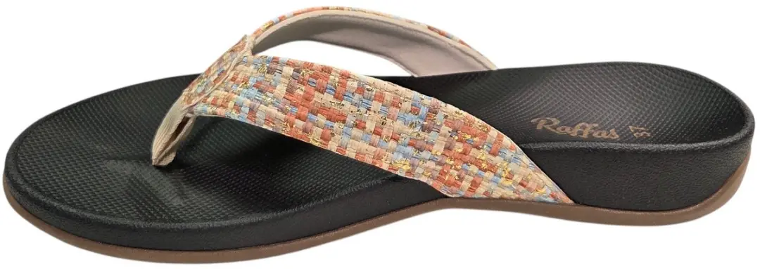 Raffas 2402 Bella Orange Combi Teenslippers - Dames 41 - afbeelding 4 van 4