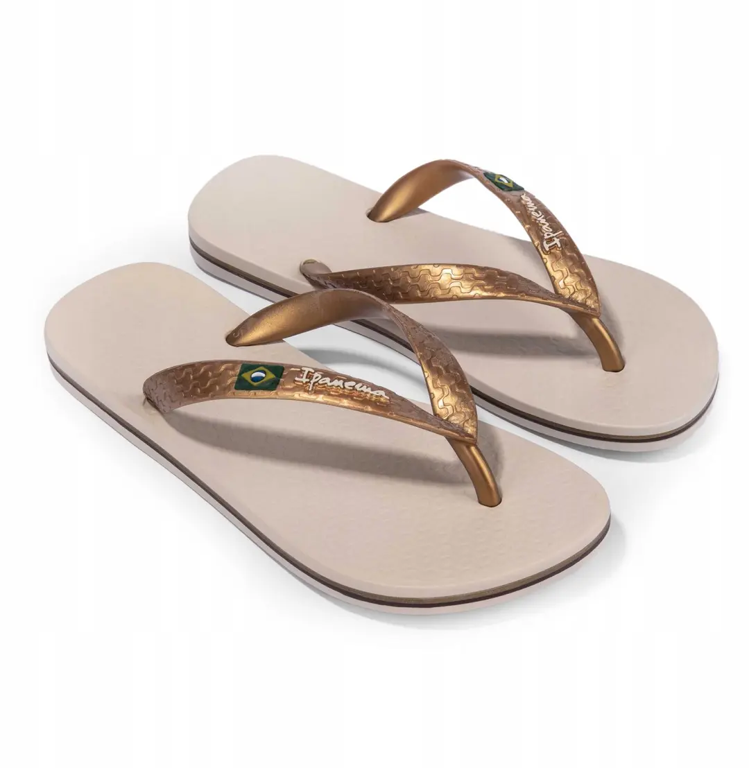 Ipanema Clas Brasil II AD dames teenslippers beige/goud maat 38