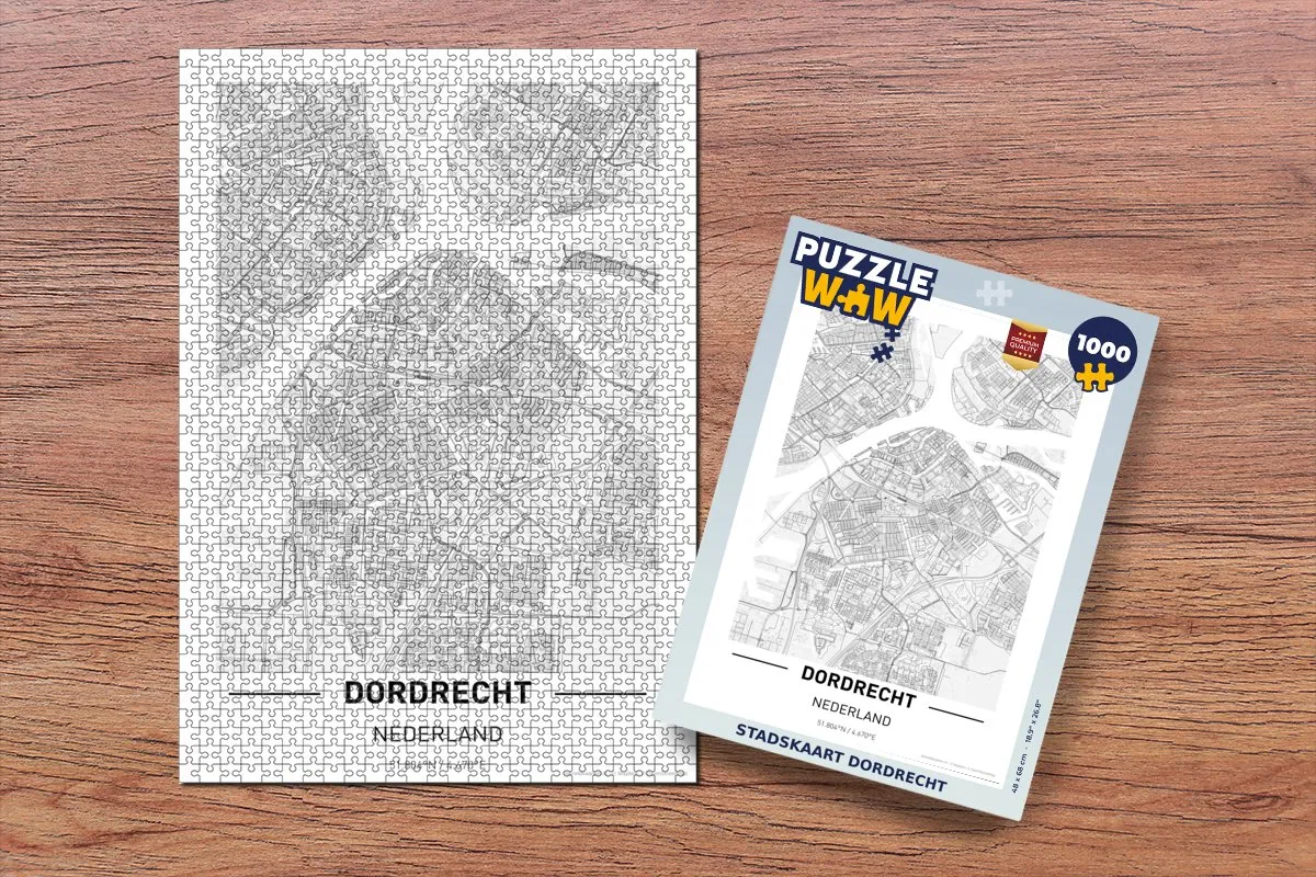 PuzzleWow Dordrecht Puzzel - 1000 Stuks - Multicolor