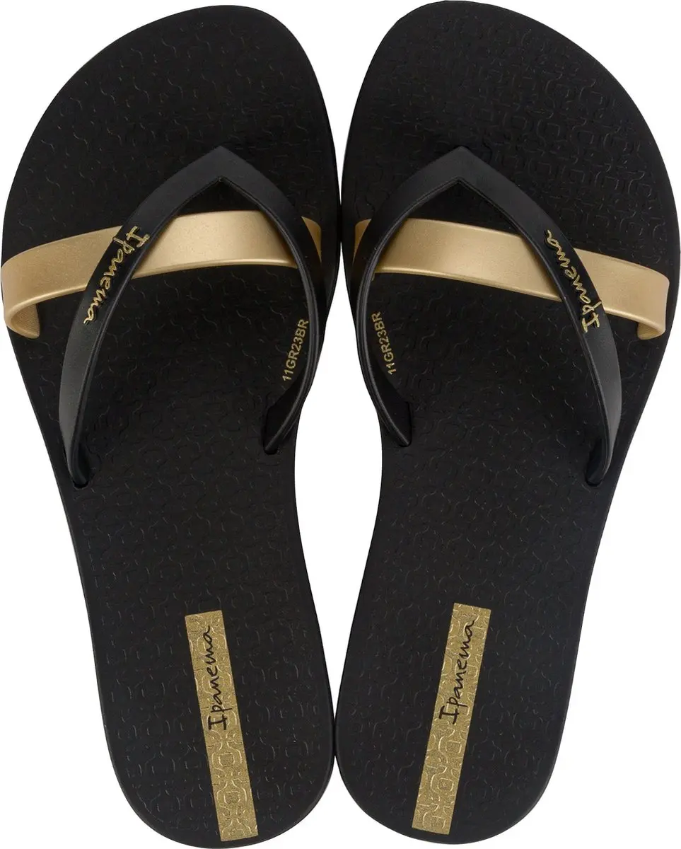 Ipanema Kirei Kids Slippers Dames Junior - Black/Gold - Maat 30 - afbeelding 5 van 6