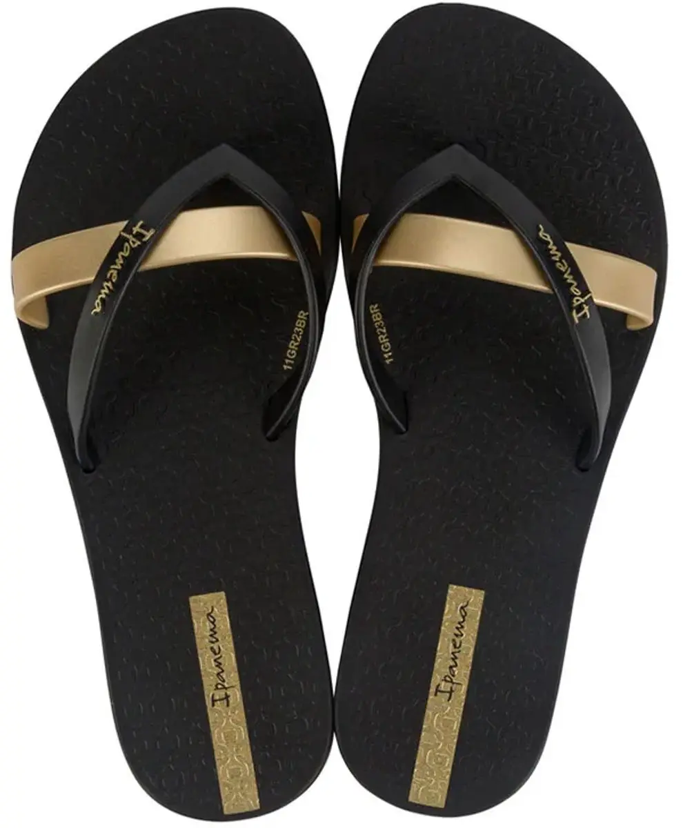 Ipanema Kirei Kids Slippers Dames Junior - Black/Gold - Maat 30 - afbeelding 3 van 6