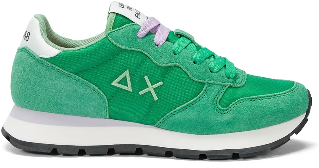 Sun68 Ally Solid Nylon Sneakers - Dames - Groen - Maat 39 - afbeelding 3 van 6