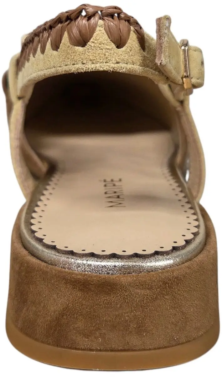 Maripe MA161 Slingbacks Bruin Suede - afbeelding 3 van 4